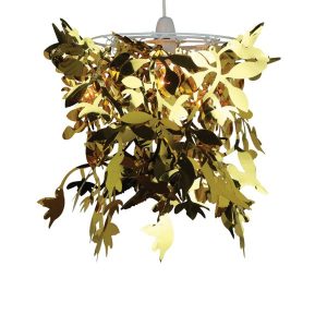 Gold Hummingbird Pendant Shade
