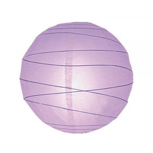 Lavender Irregular Bamboo Paper Lantern
