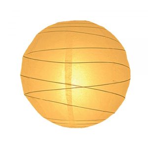 Papaya Irregular Bamboo Paper Lantern