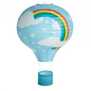 16inch (40cm) Blue Rainbow Balloon Paper Lantern