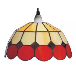 Beige/Red 25cm EasyFit Bistro Shade