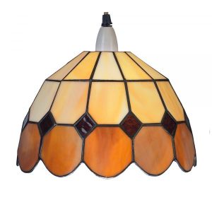 Beige/Brown 25cm EasyFit Bistro Shade