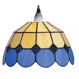 Beige/Blue 25cm EasyFit Bistro Shade