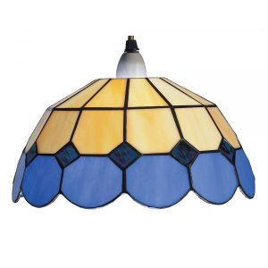 Beige/Blue 30cm EasyFit Bistro Shade