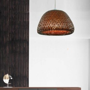 32cm brown Large Double Dome Mesh Shade