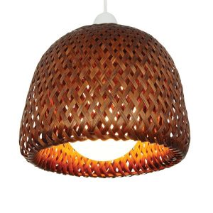 21cm Brown Small Double Dome Mesh Shade