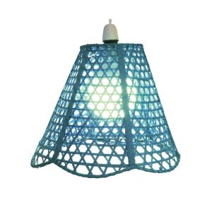 Blue French Cane Pyramid Shade