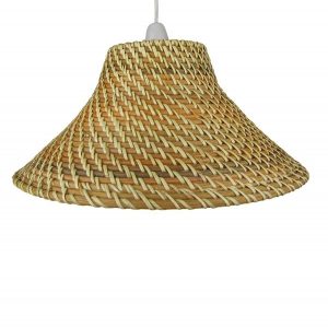 37cm Light Brown Core Brown Coolie Shade