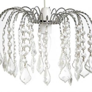 3 Tier Glass Fountain Chrome Shade