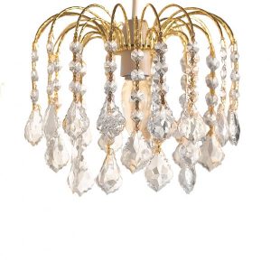 3 Tier Glass Fountain Gold Shade