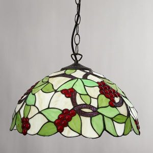 40cm Tiffany Grape Design Pendant Shade with Suspension