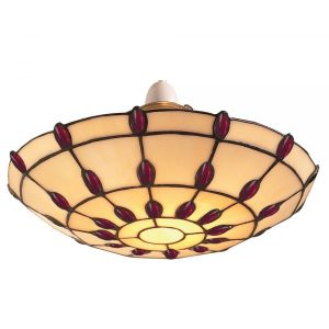 30cm Ruby Jewelled Uplighter