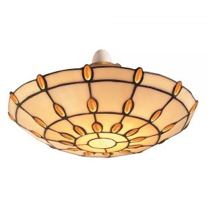 30cm Amber Jewelled Uplighter