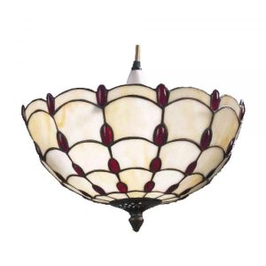 35cm Red Jewelled Uplighter