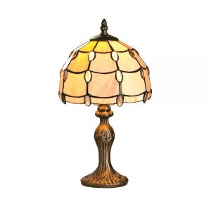 20cm Clear Jewel Tiffany Table Lamp