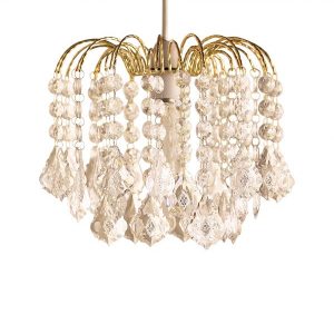 28cm  3 Tier Acrylic Fountain Gold Shade