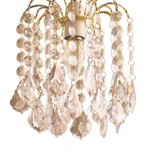 20cm  2 Tier Acrylic Fountain Gold Shade