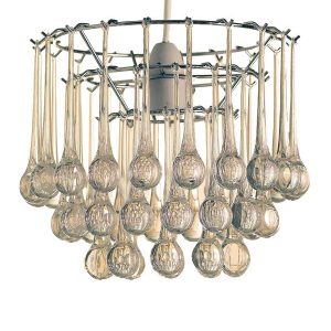 Clear Acrylic Snowdrop With Chrome