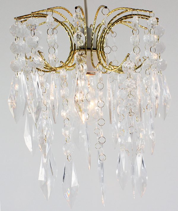 Diamond Drops in Gold Frame