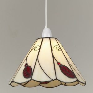 25cm Beige/Red EasyFit Leaf Shade