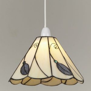 25cm Beige/Blue EasyFit Leaf Shade