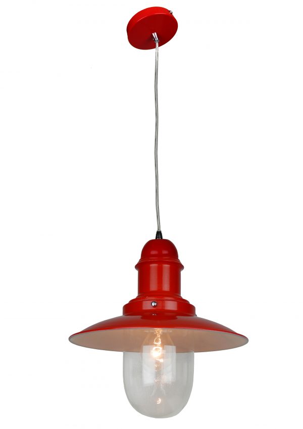 30cm Red Fishermans Lamp Fitting