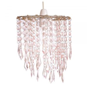 3 Tier Acrylic Shade with Pink Tinted Drops
