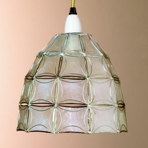 Large Natural Capiz Shell with Silver frame