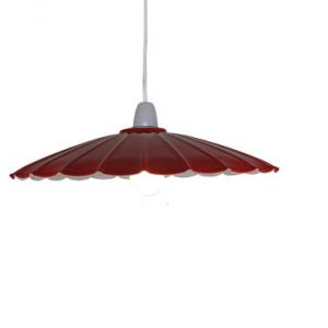 Metal Parasol Light shades 35cm dia Deep Red
