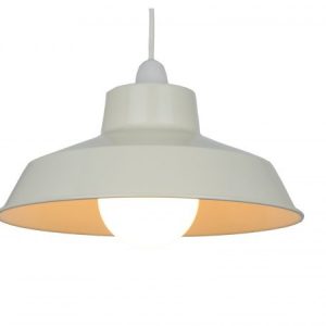 30cm Classic Metal Pluto Shade in Cream