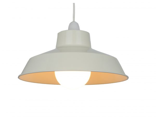 30cm Classic Metal Pluto Shade in Cream