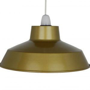 30cm Classic Metal Pluto Shade in Painted Gold
