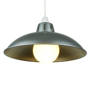 30cm Battersea Shade/Illuminated funnel in Aluminum