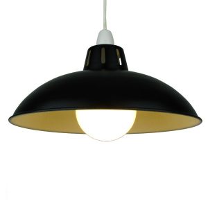 30cm Battersea Shade/Illuminated funnel in Black