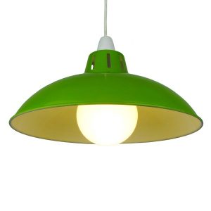 30cm Battersea Shade/Illuminated funnel in Olive Green