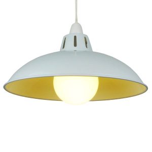 30cm Battersea Shade/Illuminated funnel in White