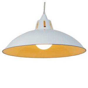 40cm Battersea Shade/Illuminated funnel in White