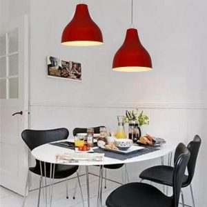 25cm Deep Red Cafe Bistro Shade
