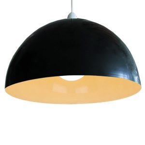 35cm Black Metal Dome Shade