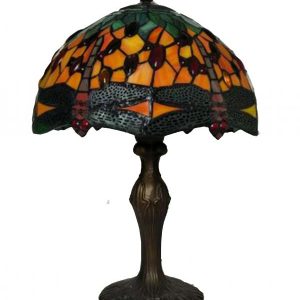 30cm Orange Dragonfly Table lamp