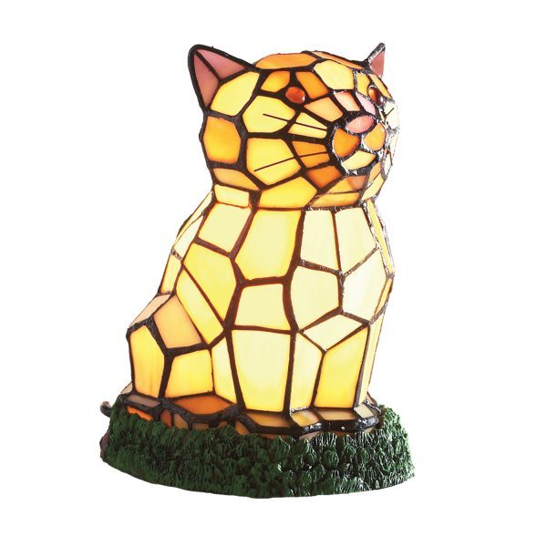 Tiffany Cat Table Lamp