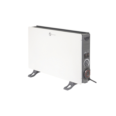 2 kW White Convector Heater with Turbo Fan and 24 Hour Timer (Type UK Model)