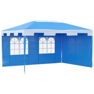 Outsunny 3 x 4 m Party Gazebo Marquee Garden Canopy Outdoor BBQ Tent Camping Patio Awning with 2 Sidewalls,