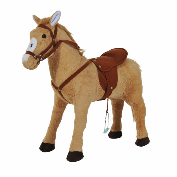 HOMCOM Childrens Plush Rocking Pony W/Sound