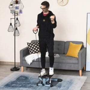 HOMCOM Mini Stepper W/Arm Cord/