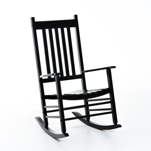 Outsunny Rocking Chair Armchair Wooden Patio Rocker Balcony Deck Outdoor Porch Garden Seat