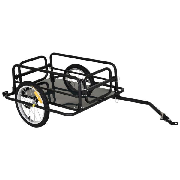 HOMCOM Bike Cargo Trailer in Steel Frame