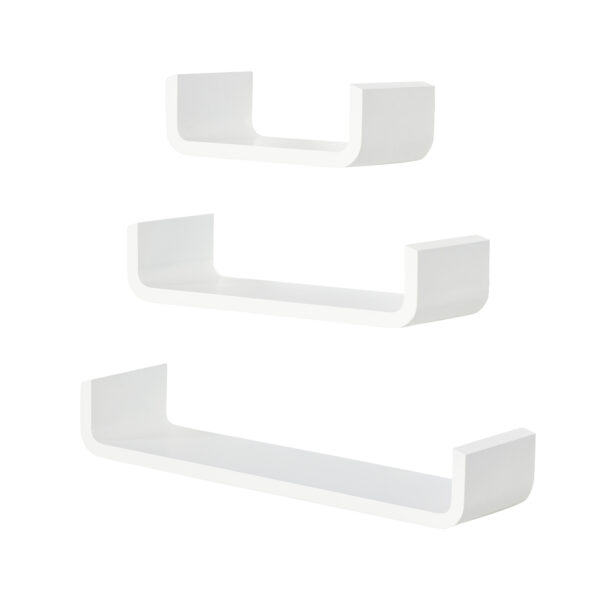 HOMCOM 3 pcs U Shaped Shelves Set