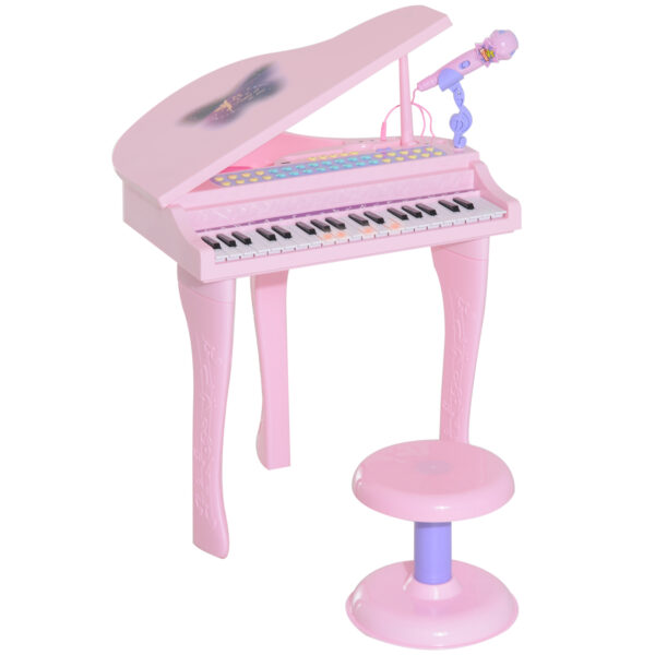 HOMCOM Mini Electronic Piano W/Stool