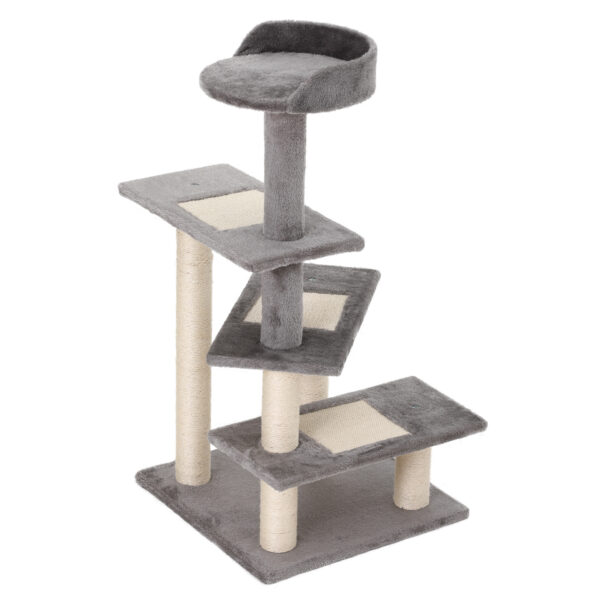 PawHut Cat Tower Kitten Scratch Scratching Scratcher Sisal Post Climbing Tower Activity Centre